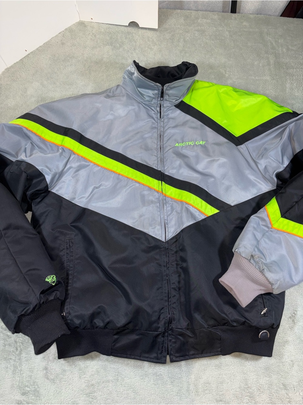 Vintage 80s/90s Arctic Cat Arcticwear Colorblock Snowmobile Jacket LT